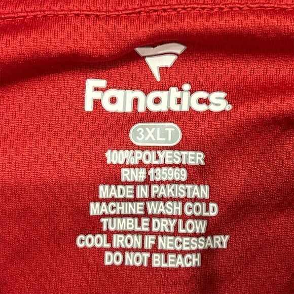 Kansas City Chiefs Men's 3XLT Red Quarter-Zip Varsity Jacket - Picture 3 of 4